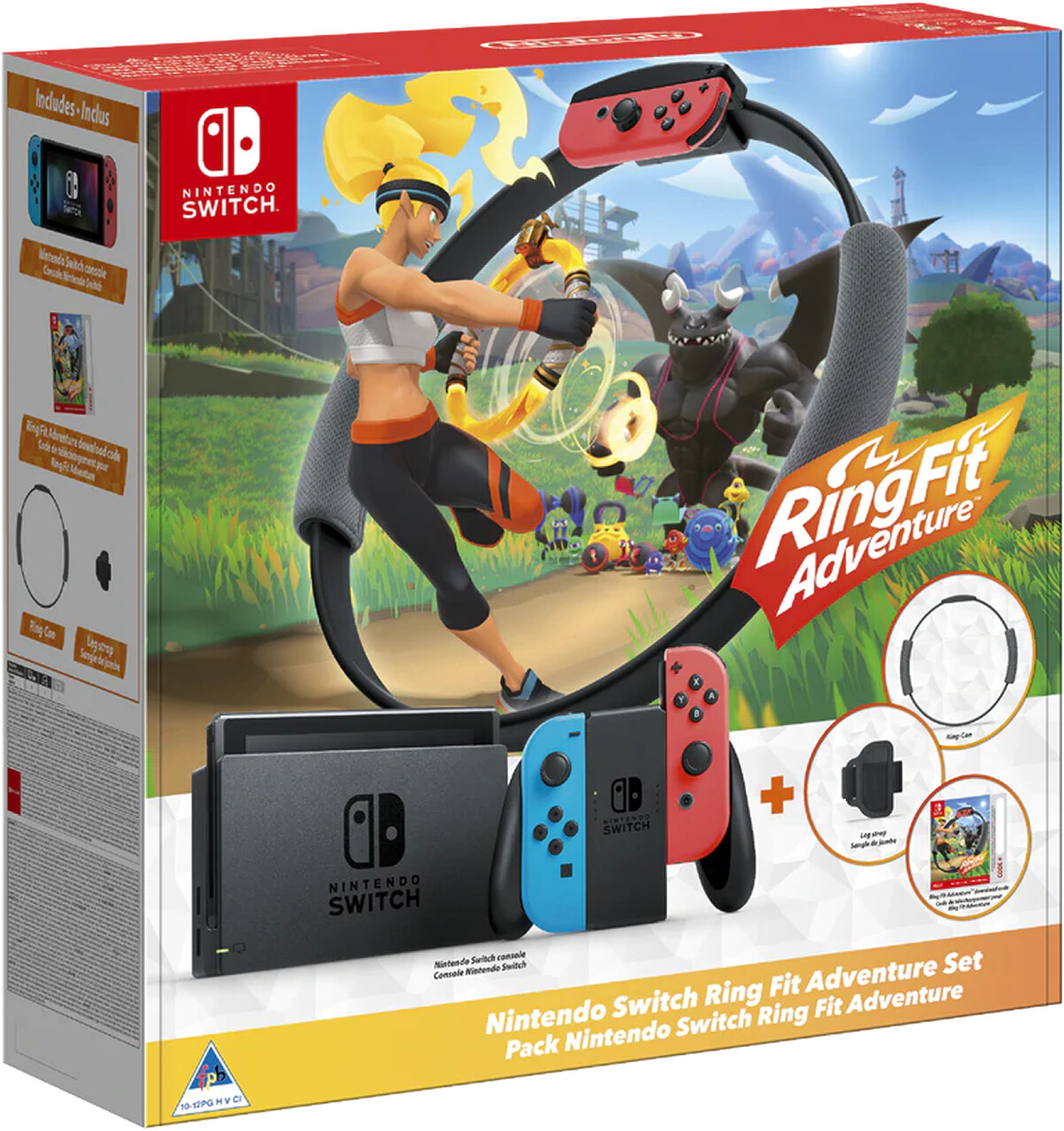 Nintendo Switch (2019) (incl. Ring Fit Adventure)